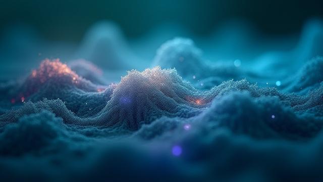 Ondas de sonido abstractas y elementos visuales de diseño de sonido